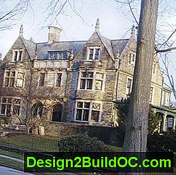 primjer najboljoj staroj kući u susjedstvu planine Philadelphije u Pennsylvaniji