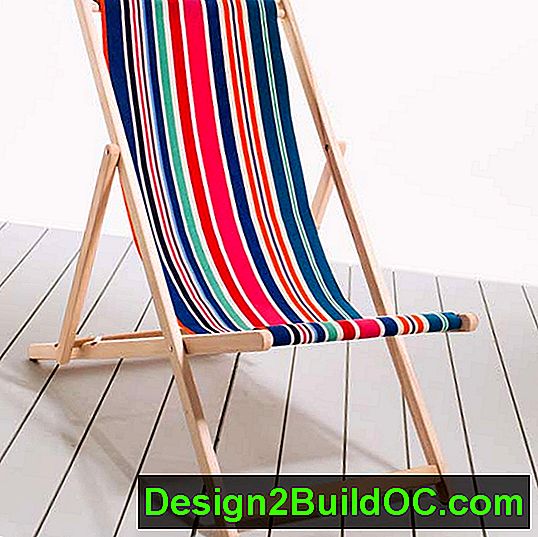 Les Toiles du Soleil con strisce di tessuto di cotone e struttura in faggio, guida allo shopping di sedie a sdraio pieghevoli