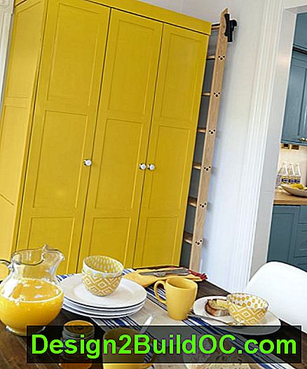 Više prilagođenih vrata prerušiti se u spremište i boja ojačati izgled freestanding namještaja kao dio prepravljenih kuhinjskih kuhinja