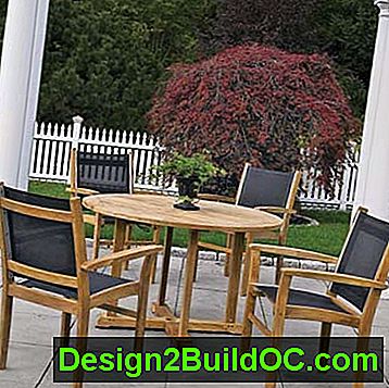 мебель из тикового дерева с лифчиками и стальными фитингами и сетчатыми сиденьями с ПВХ покрытием
