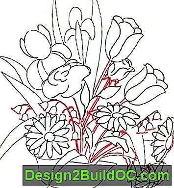 Cómo dibujar un arreglo floral en 7 pasos: dibujar